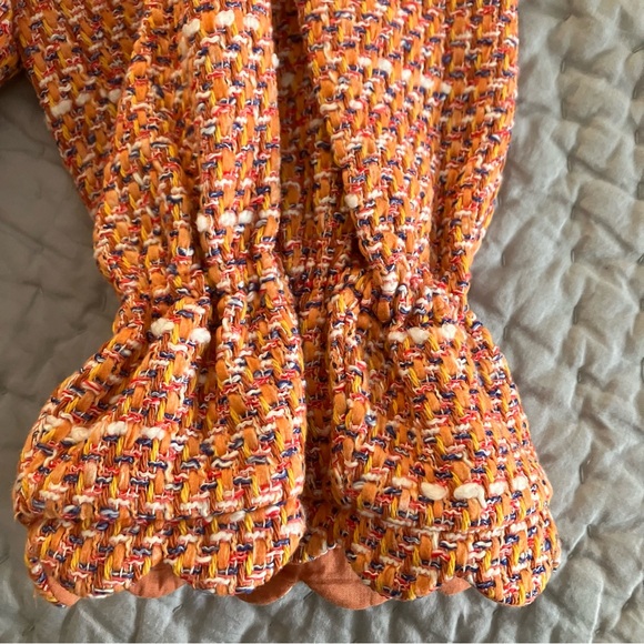 Maje coral tweed scalloped sweater 6 NWT - Picture 8 of 10